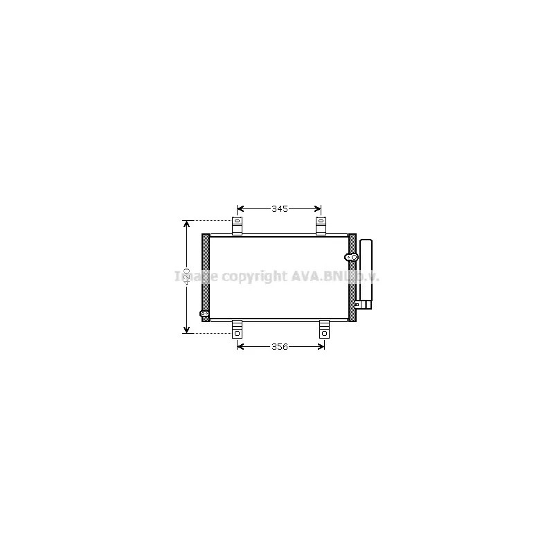 Condenseur, climatisation AVA QUALITY COOLING MZ5209D