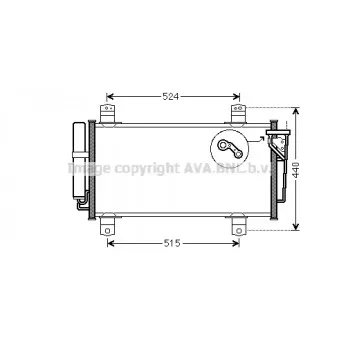 Condenseur, climatisation AVA QUALITY COOLING MZ5231D