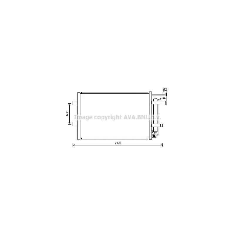 Condenseur, climatisation AVA QUALITY COOLING MZ5252D