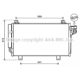 Condenseur, climatisation AVA QUALITY COOLING MZ5260D