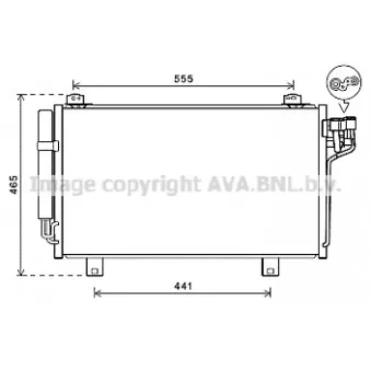 Condenseur, climatisation AVA QUALITY COOLING MZ5261D