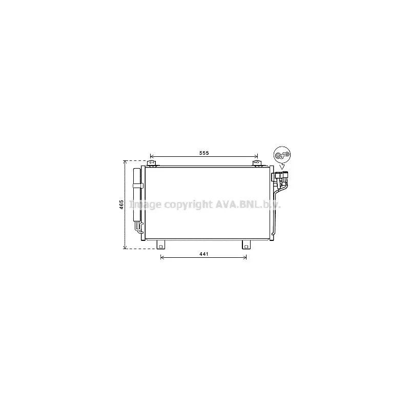 Condenseur, climatisation AVA QUALITY COOLING MZ5261D