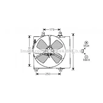 Ventilateur, refroidissement du moteur AVA QUALITY COOLING MZ7501