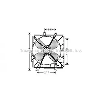 Ventilateur, refroidissement du moteur AVA QUALITY COOLING MZ7502