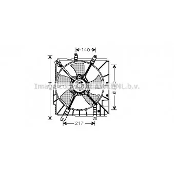 Ventilateur, refroidissement du moteur AVA QUALITY COOLING MZ7503