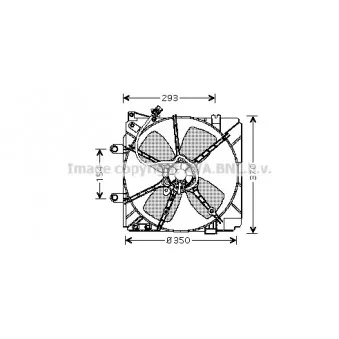 Ventilateur, refroidissement du moteur AVA QUALITY COOLING MZ7511