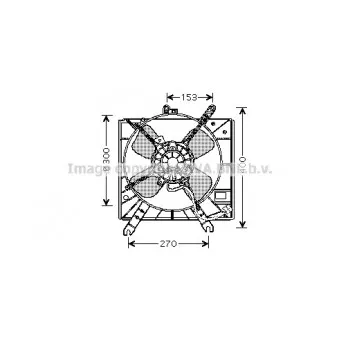 Ventilateur, refroidissement du moteur AVA QUALITY COOLING MZ7515