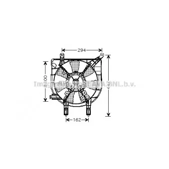 Ventilateur, refroidissement du moteur AVA QUALITY COOLING MZ7531
