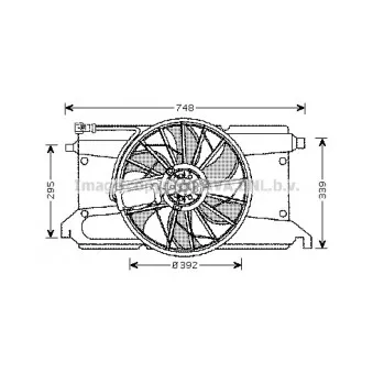 Ventilateur, refroidissement du moteur AVA QUALITY COOLING