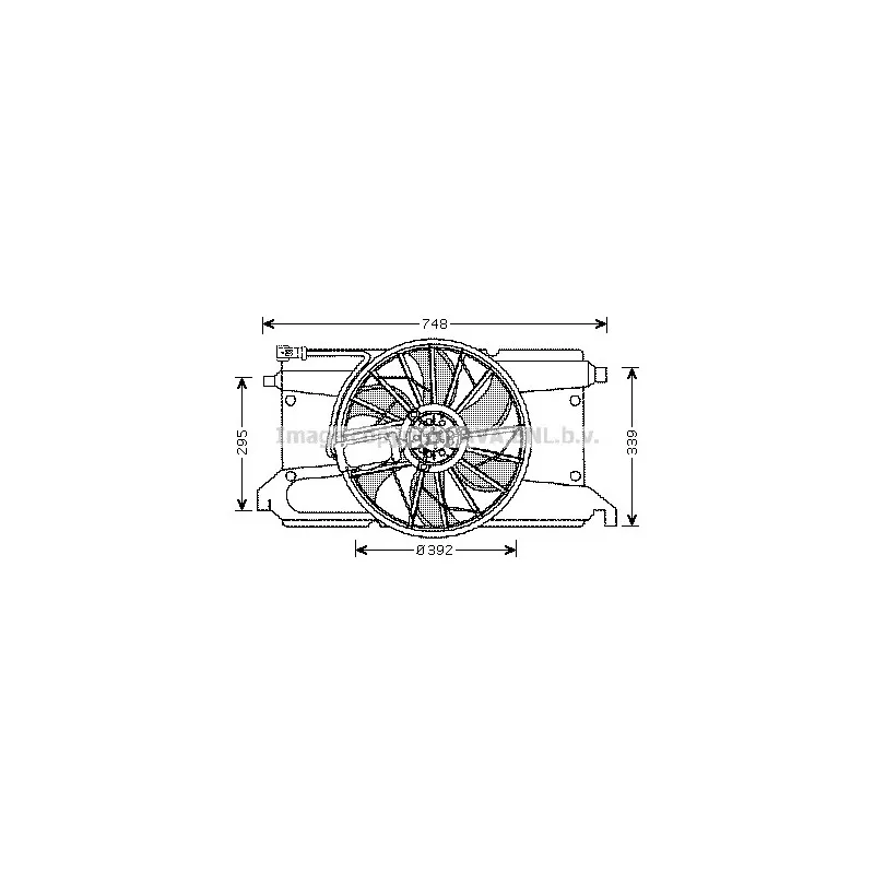 Ventilateur, refroidissement du moteur AVA QUALITY COOLING MZ7538