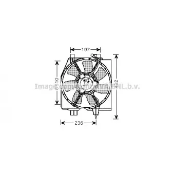 Ventilateur, refroidissement du moteur AVA QUALITY COOLING