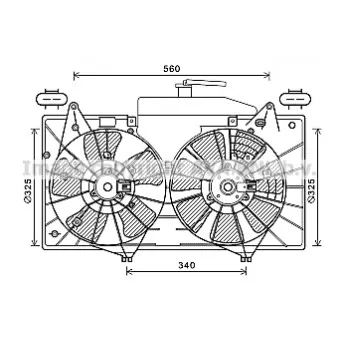 Ventilateur, refroidissement du moteur AVA QUALITY COOLING