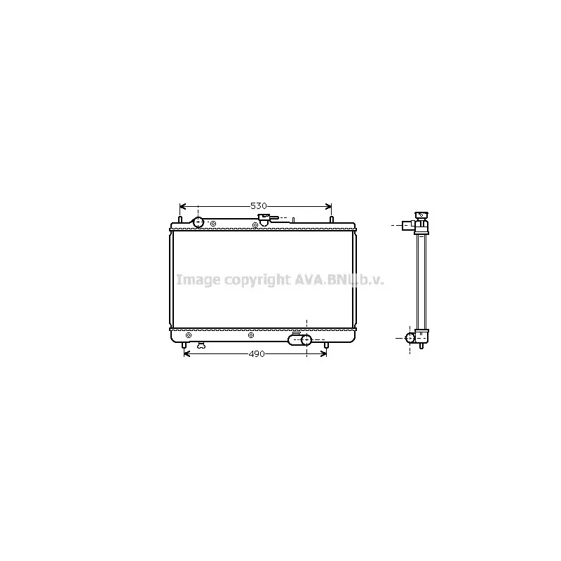 Radiateur, refroidissement du moteur AVA QUALITY COOLING MZA2066
