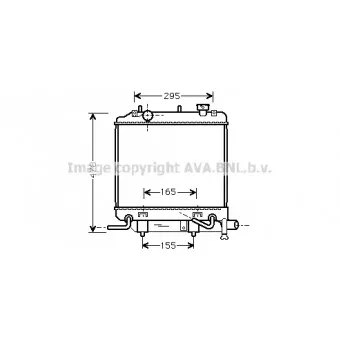Radiateur, refroidissement du moteur AVA QUALITY COOLING MZA2166