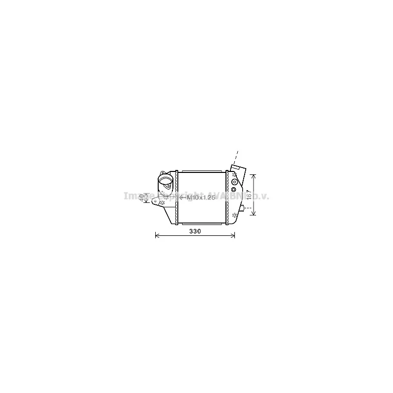 Intercooler, échangeur AVA QUALITY COOLING MZA4243