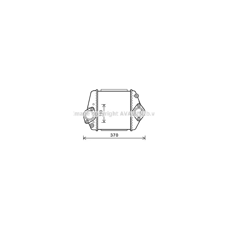 Intercooler, échangeur AVA QUALITY COOLING MZA4275
