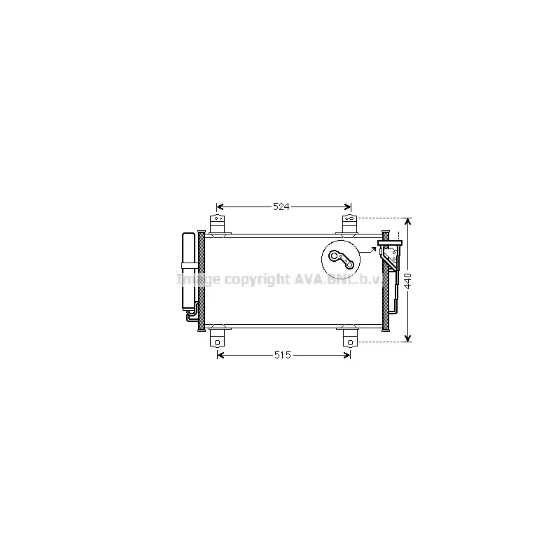 Condenseur, climatisation AVA QUALITY COOLING MZA5231D