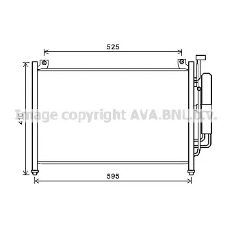 Condenseur, climatisation AVA QUALITY COOLING MZA5236D