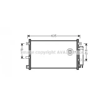 Condenseur, climatisation AVA QUALITY COOLING MZA5238D
