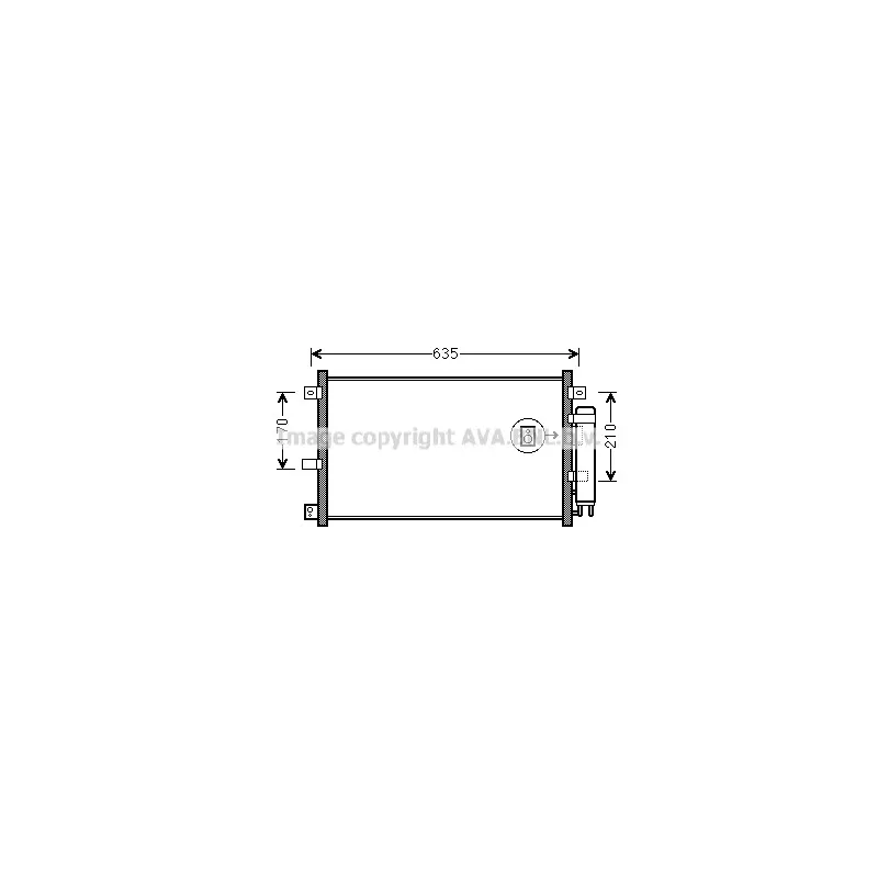 Condenseur, climatisation AVA QUALITY COOLING MZA5238D