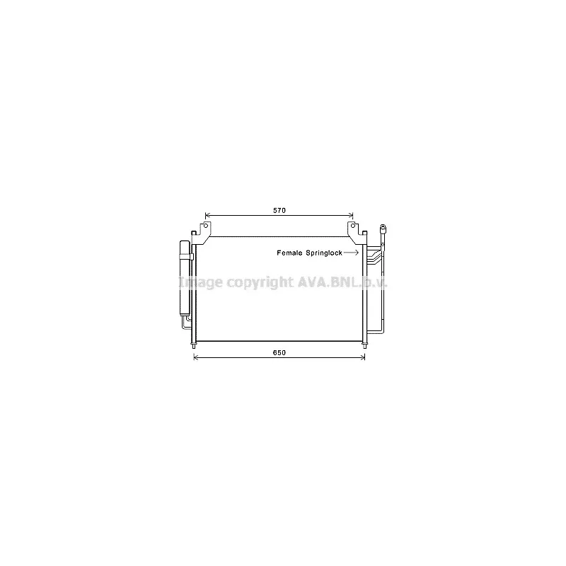 Condenseur, climatisation AVA QUALITY COOLING MZA5240D
