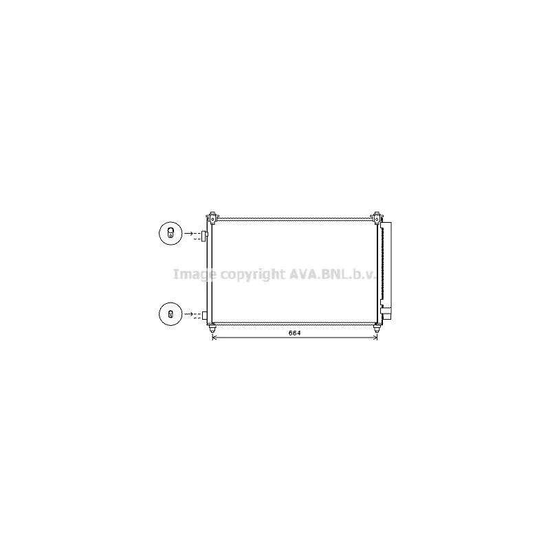 Condenseur, climatisation AVA QUALITY COOLING MZA5241D