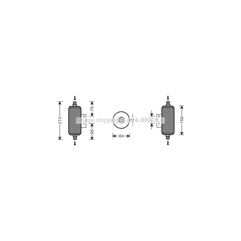 Filtre déshydratant, climatisation AVA QUALITY COOLING MZD149