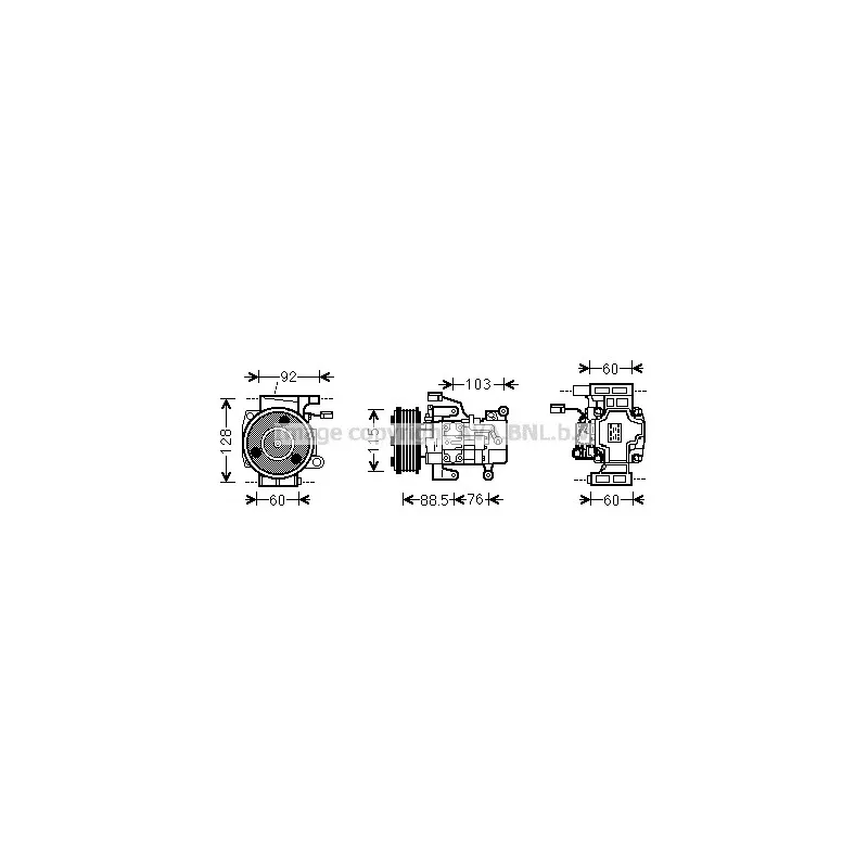 Compresseur, climatisation AVA QUALITY COOLING MZK251