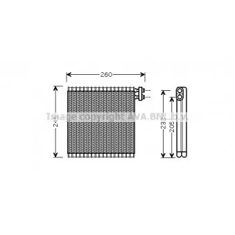 Evaporateur climatisation AVA QUALITY COOLING MZV216