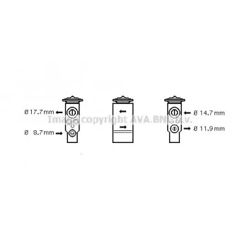 Détendeur, climatisation AVA QUALITY COOLING OL1347