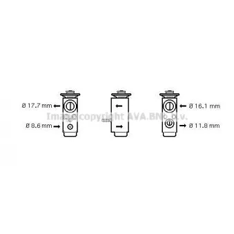 Détendeur, climatisation AVA QUALITY COOLING OL1352
