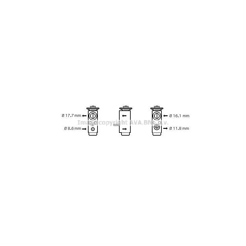 Détendeur, climatisation AVA QUALITY COOLING OL1352