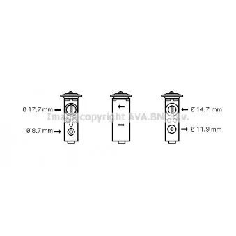 Détendeur, climatisation AVA QUALITY COOLING OL1375