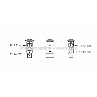 Détendeur, climatisation AVA QUALITY COOLING OL1411