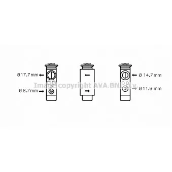 Détendeur, climatisation AVA QUALITY COOLING OL1412