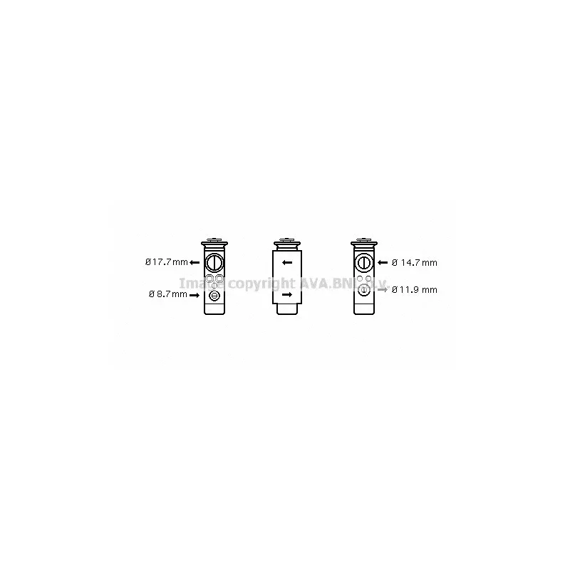 Détendeur, climatisation AVA QUALITY COOLING OL1412
