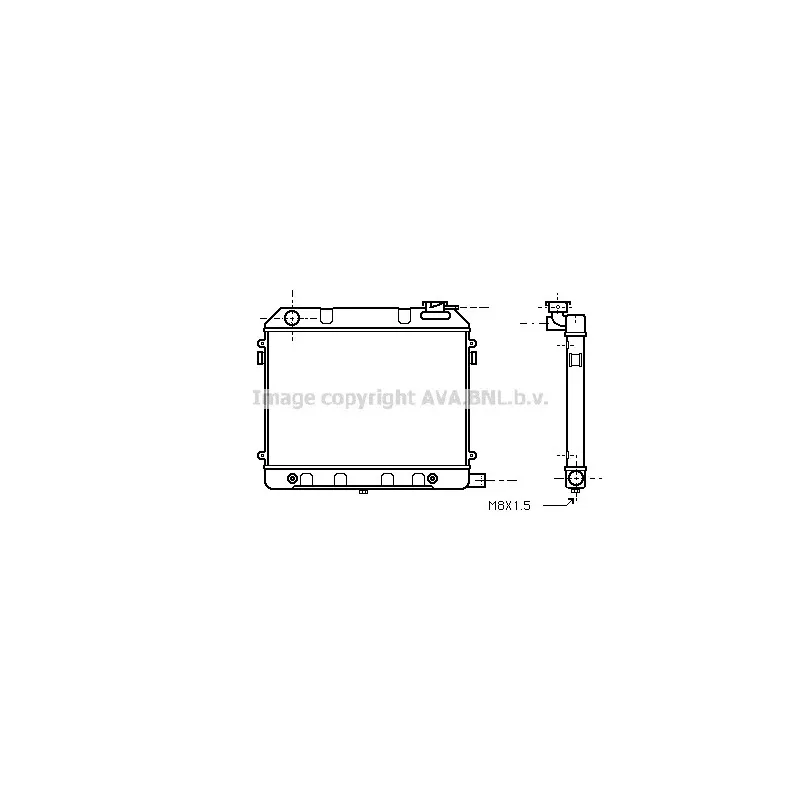Radiateur, refroidissement du moteur AVA QUALITY COOLING OL2013