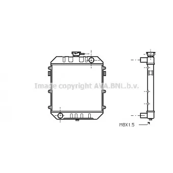 Radiateur, refroidissement du moteur AVA QUALITY COOLING OL2018