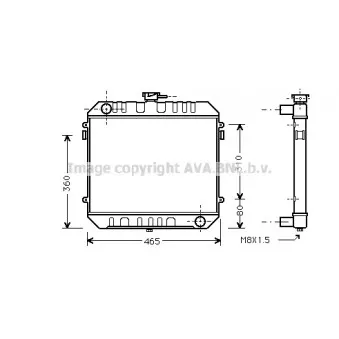Radiateur, refroidissement du moteur AVA QUALITY COOLING