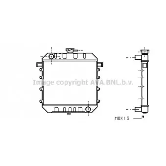 Radiateur, refroidissement du moteur AVA QUALITY COOLING