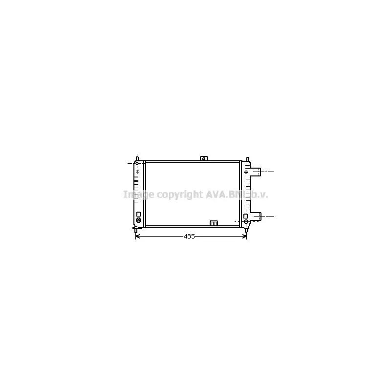 Radiateur, refroidissement du moteur AVA QUALITY COOLING OL2047