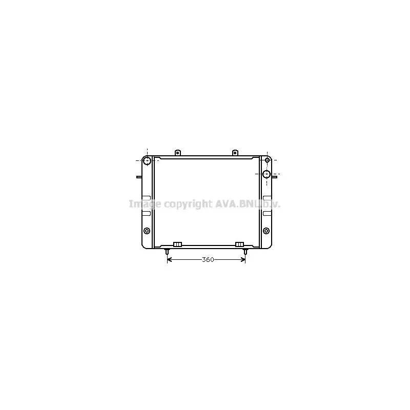 Radiateur, refroidissement du moteur AVA QUALITY COOLING OL2056
