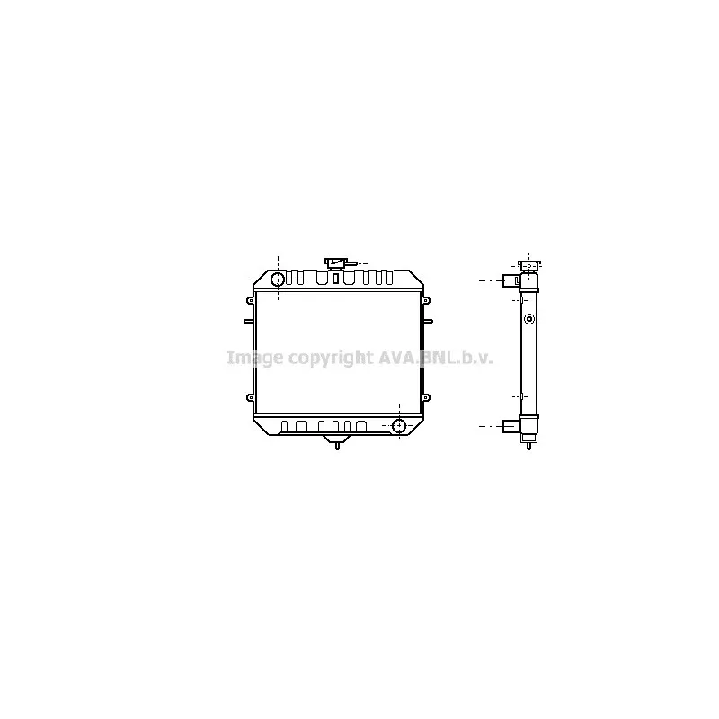 Radiateur, refroidissement du moteur AVA QUALITY COOLING OL2075