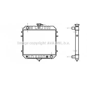 Radiateur, refroidissement du moteur AVA QUALITY COOLING