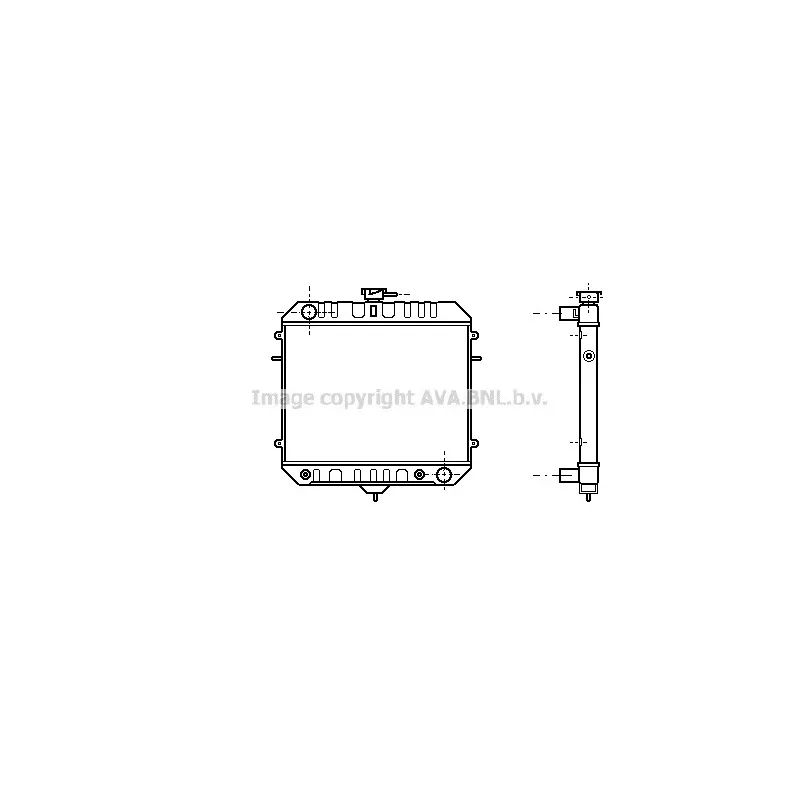 Radiateur, refroidissement du moteur AVA QUALITY COOLING OL2076