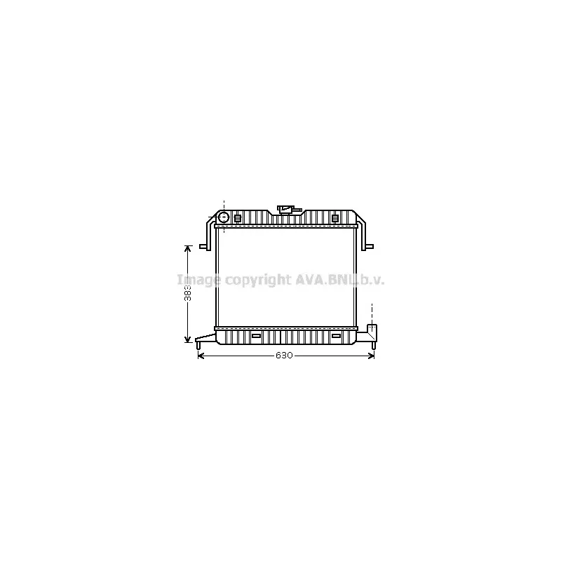 Radiateur, refroidissement du moteur AVA QUALITY COOLING OL2087