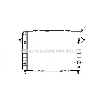 Radiateur, refroidissement du moteur AVA QUALITY COOLING