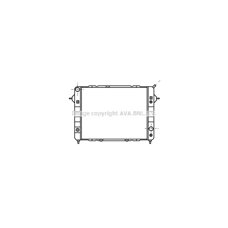 Radiateur, refroidissement du moteur AVA QUALITY COOLING OL2090