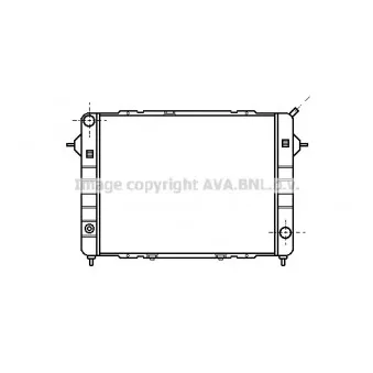 Radiateur, refroidissement du moteur AVA QUALITY COOLING OL2098