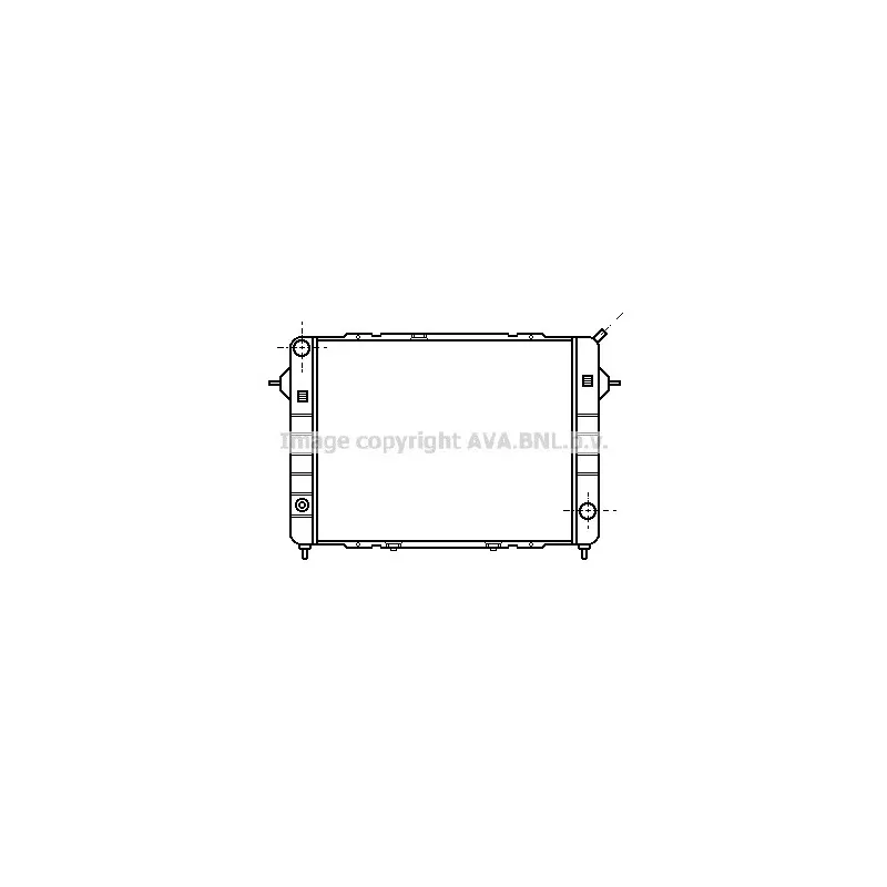 Radiateur, refroidissement du moteur AVA QUALITY COOLING OL2098